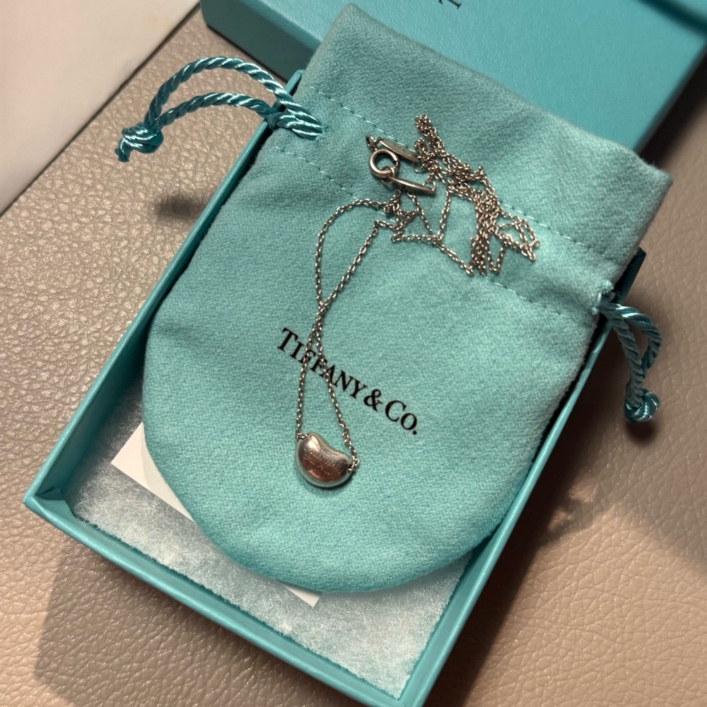 Tiffany & Co. Silver Necklace Bean
